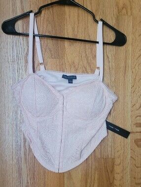Moa Moa Light Pink Crop Top